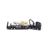 Pull-back Design Construction Trailer Model Moving Joints Detachable Head Construction Trailer Vehicle Model for Boy and Girls