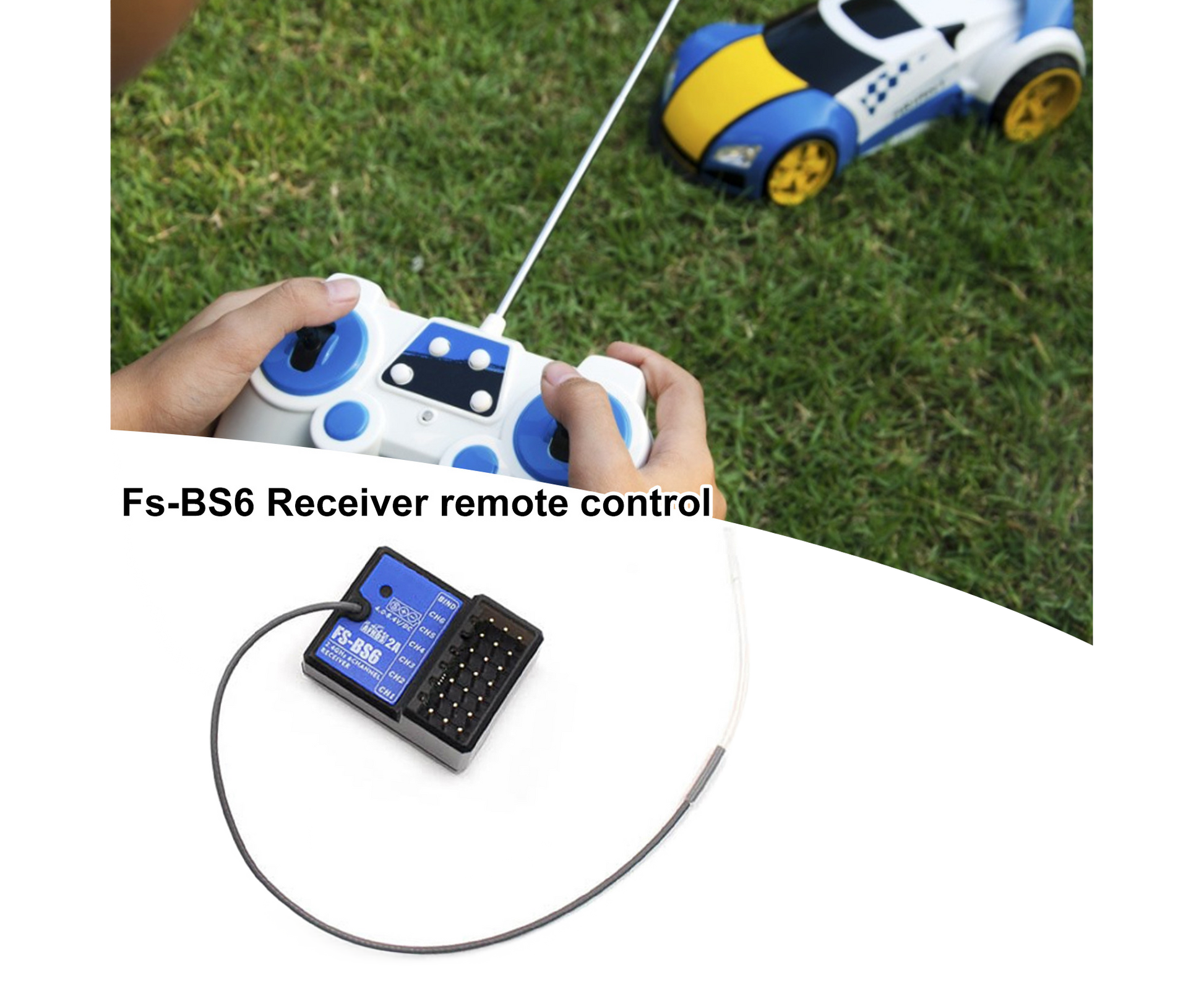RC Receiver Durable Practical Useful secure Sturdy Portable Plastic RC Car Boat 2.4GHz 6 Channel Receiver
