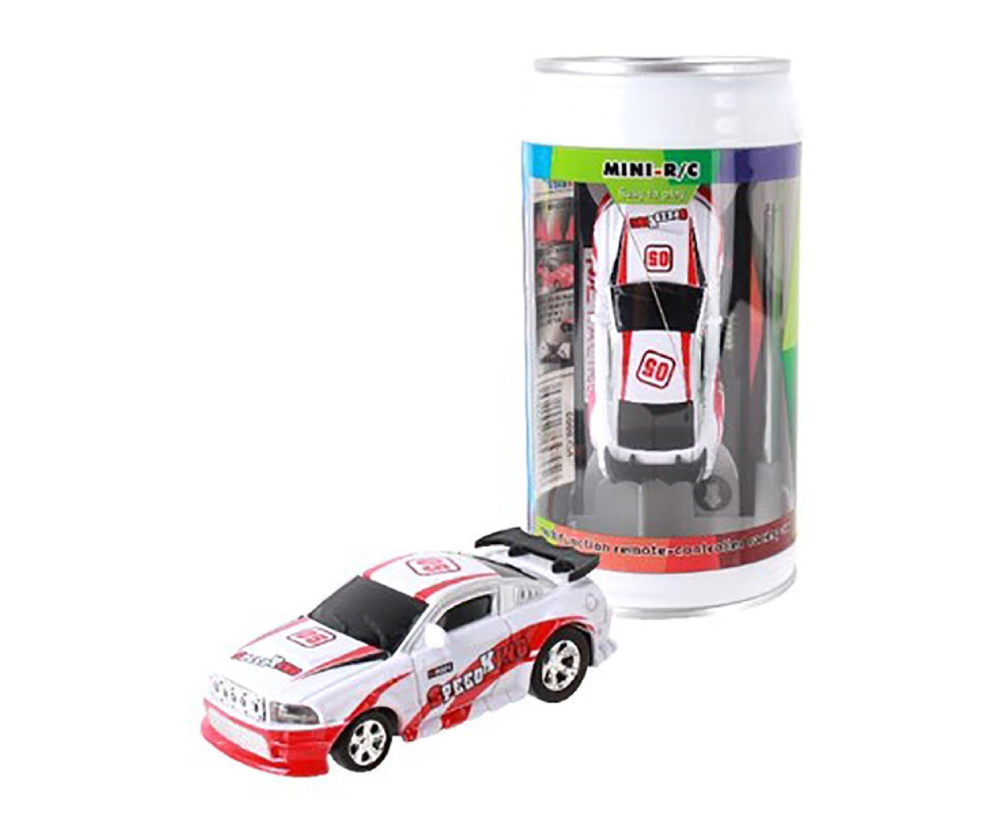 Remote Control Car Coke Can Shape Portable Compact Size Exquisite Workmanship Racers Toys for Boy and Girl Red White