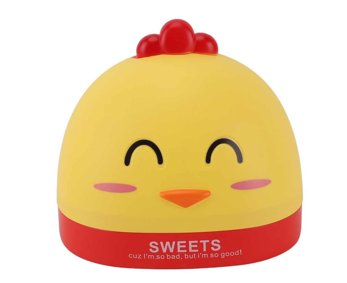 Tissue Dispenser Box Plastic Cartoon  Shaped Tissue Container for Countertop Yellow