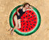 BigMouth Inc. 152cm Gigantic Watermelon Beach Blanket Outdoor Travel Mat Round