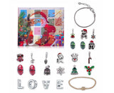 24PCS Bracelet Making Kit DIY Charm Pendants Earring Christmas Gifts Countdown Advent Calendar For Girls