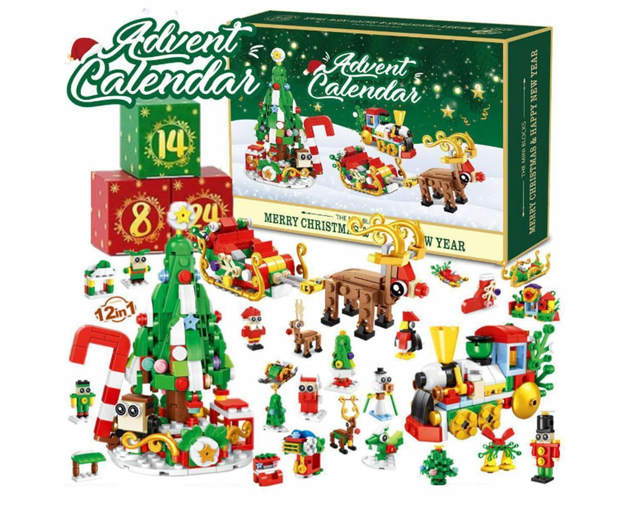 2024 Advent Calendar Christmas Building Block 24 Days Countdown Surprise Box