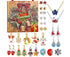 Christmas Necklace Stud Earrings Countdown Calendar