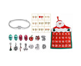 Non-woven Hanging Christmas Advent Charm Calendar Bag-Smiley Jewelry