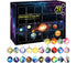 Space Advent Calendar - 24 Day Countdown Calendar Cosmic Galaxy Collection Set - Planetary Collection Set - Advent Calendar Set