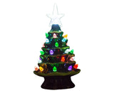 18.8cm Lighted Ceramic Christmas Tree Christmas Tabletop Decorations Christmas Lights