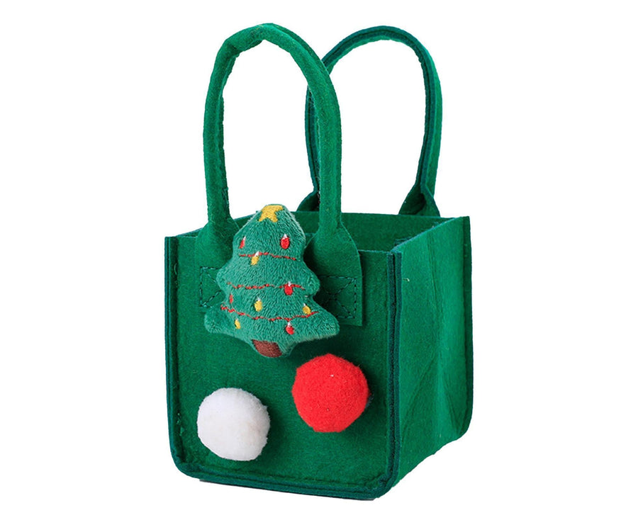Christmas Felt Candy Bag Christmas Treat Bag Gift Bag for Boy and Girl Holiday Parties Teachers Decorations Christmas Tree