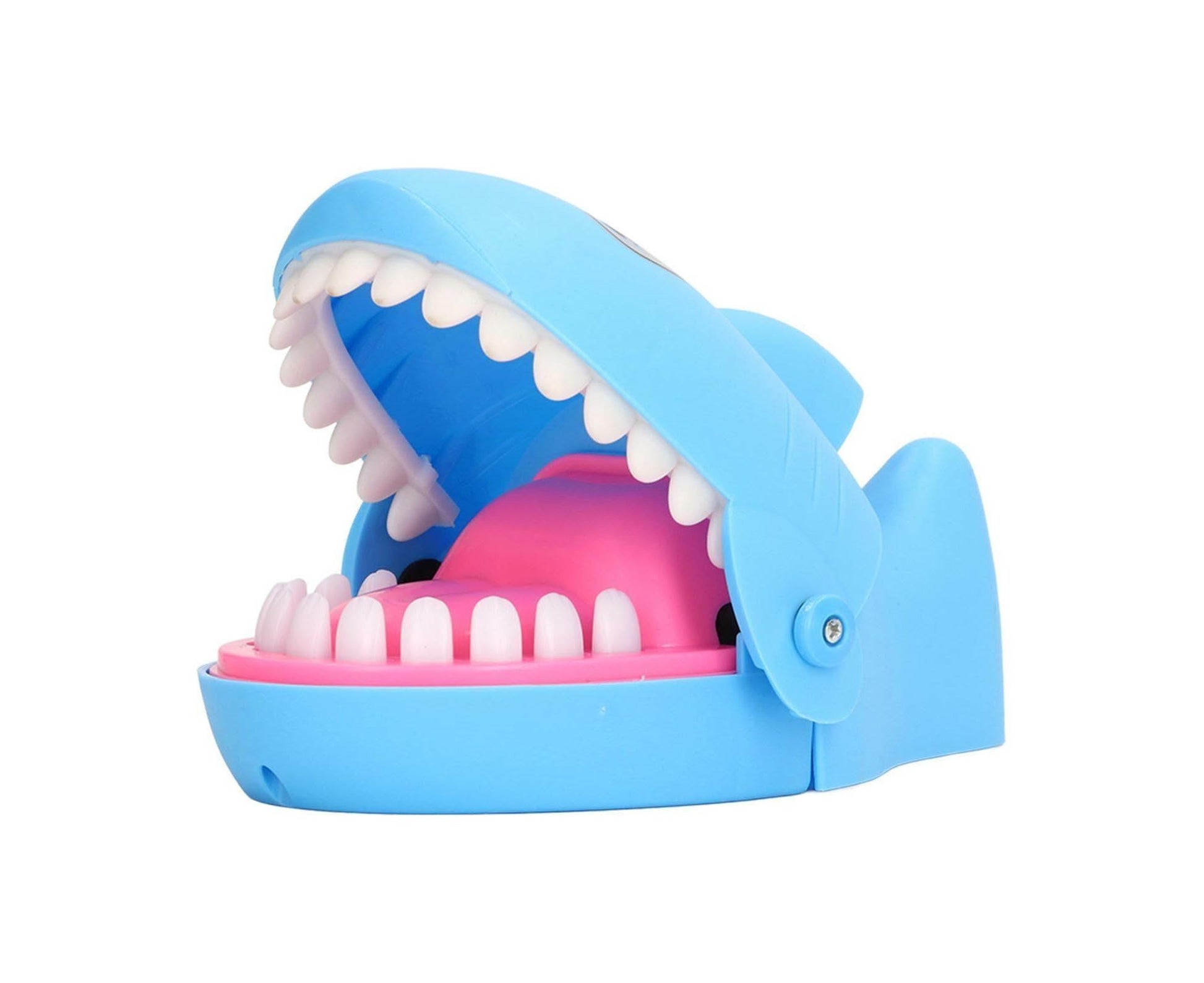 Shark Dentist Teeth Toys Stress Relieving Parent Interactive Shark Biting Finger Game for Boy and Girls-Blue