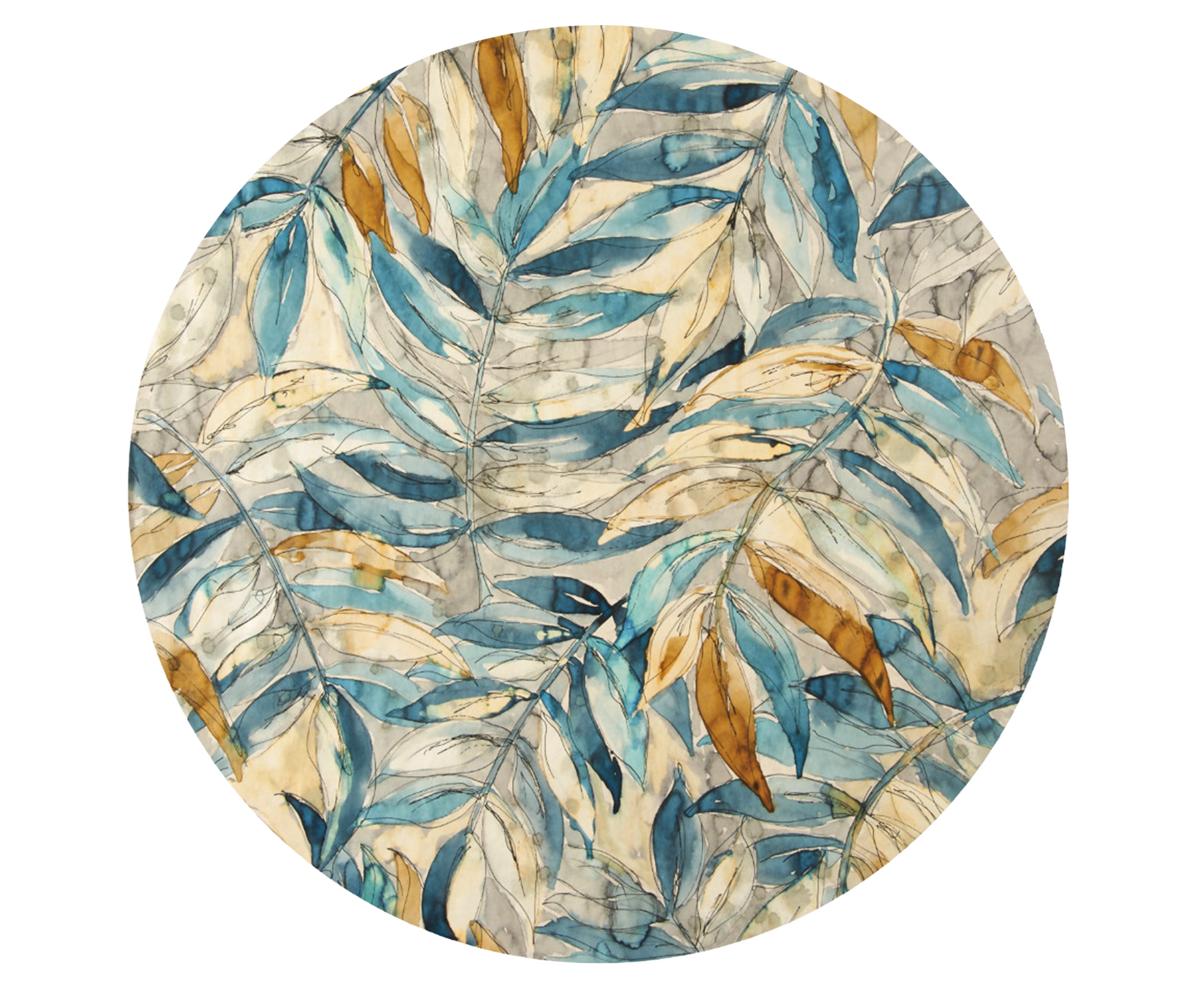 Beach Blanket Soft Absorbent Polyester Pretty Floral Printed Beach Towel for Picnic-18
