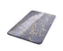 Floor Mat Anti-slip Water Absorbent Polyester Rectangular Door Carpet Cushion for Daily Use-Grey 50*80cm