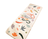 Floral Print Anti Slip Carpet Floor Mat Rug Cushion Bedroom Living Room Decor-60*160cm