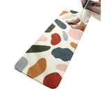 Floral Print Anti Slip Carpet Floor Mat Rug Cushion Bedroom Living Room Decor-60*160cm