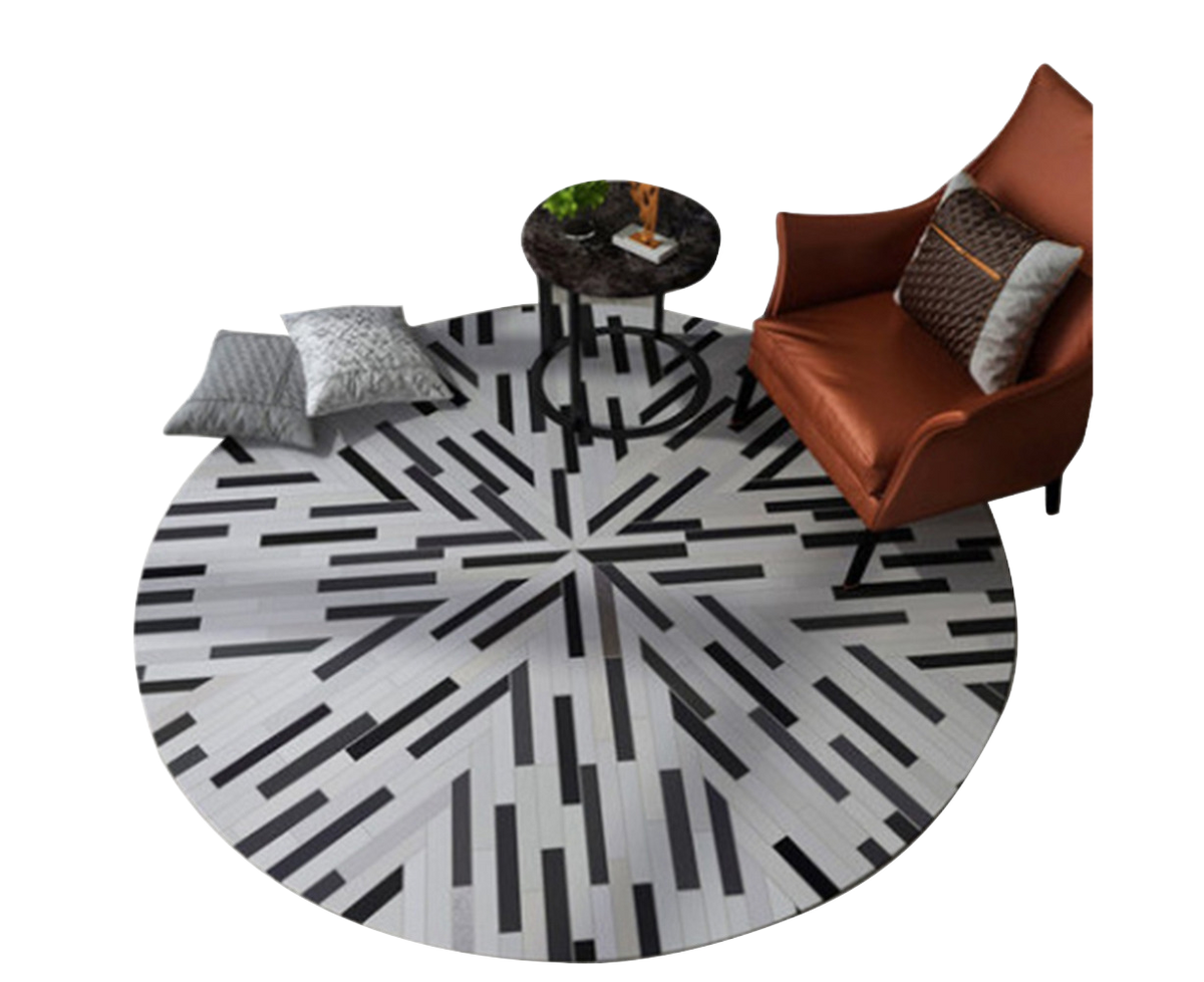 Round Shape Waterproof Non-slip Living Room Bedroom Floor Rug Carpet Blanket