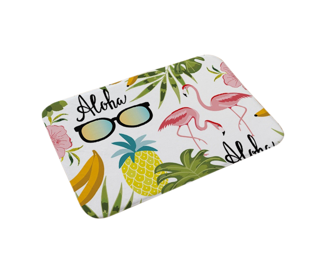 Stylish Flamingo Rug Kitchen Bathroom Anti-slip Doormat Carpet Floor Mat Home Decor