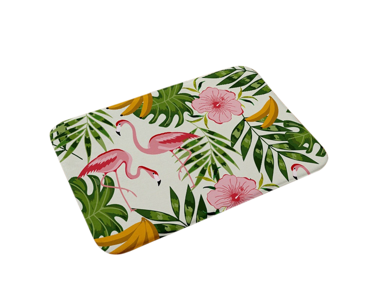 Stylish Flamingo Rug Kitchen Bathroom Anti-slip Doormat Carpet Floor Mat Home Decor