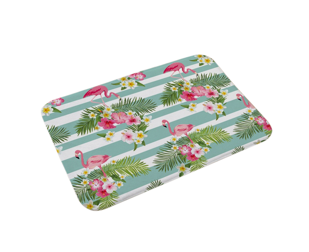 Stylish Flamingo Rug Kitchen Bathroom Anti-slip Doormat Carpet Floor Mat Home Decor