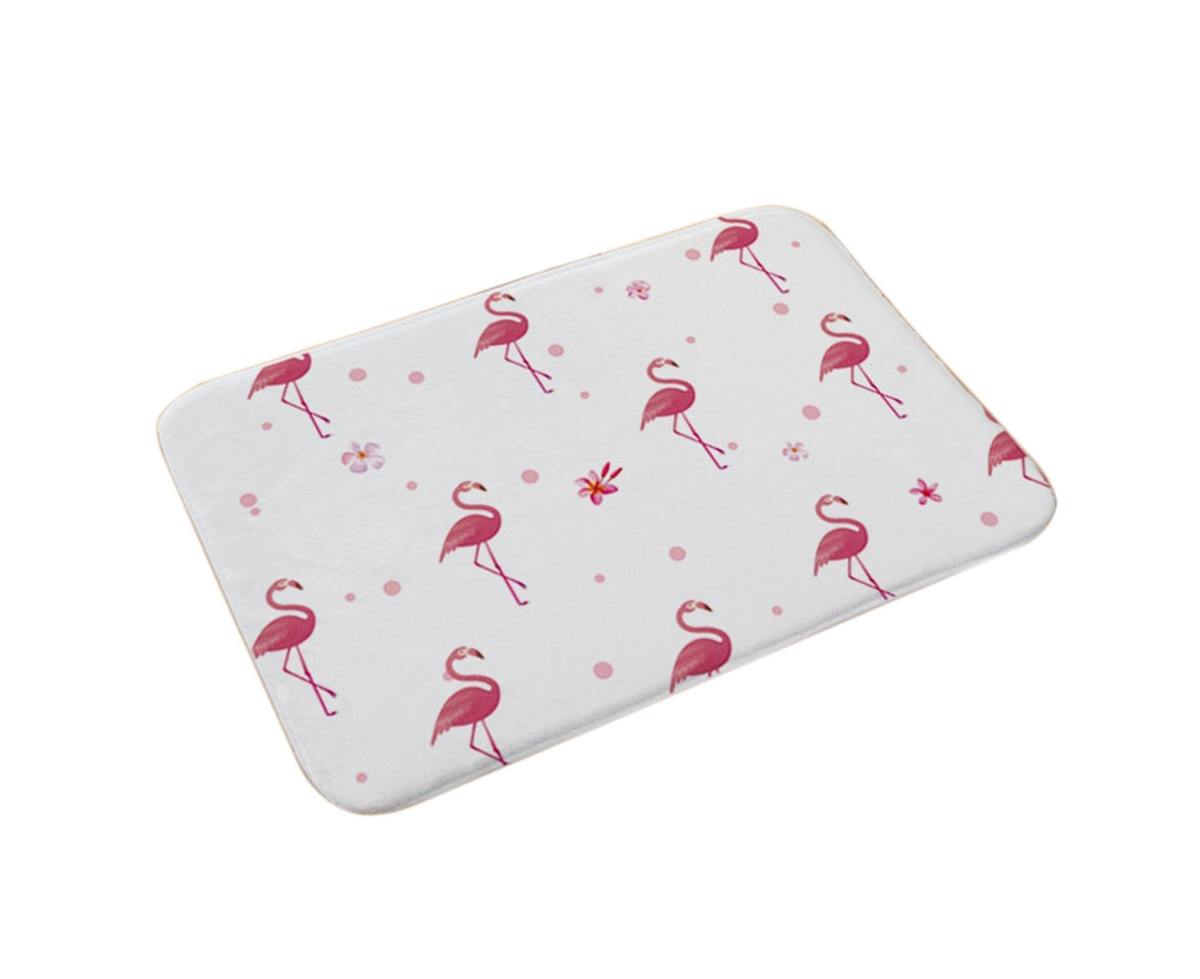Stylish Flamingo Rug Kitchen Bathroom Anti-slip Doormat Carpet Floor Mat Home Decor