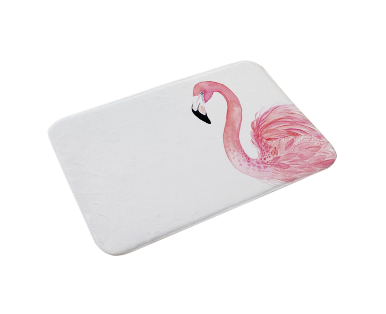 Stylish Flamingo Rug Kitchen Bathroom Anti-slip Doormat Carpet Floor Mat Home Decor