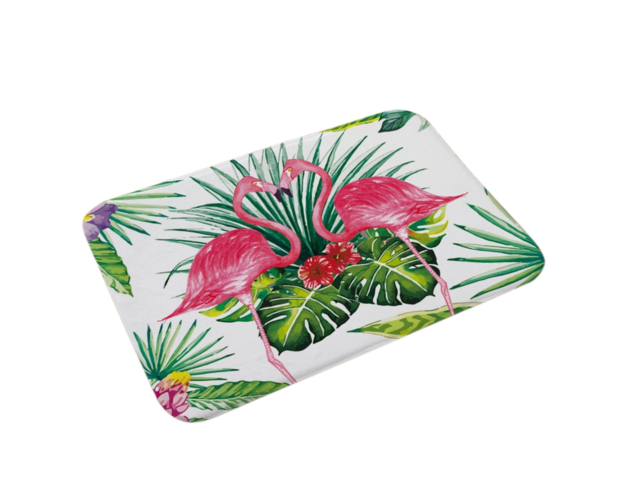 Stylish Flamingo Rug Kitchen Bathroom Anti-slip Doormat Carpet Floor Mat Home Decor