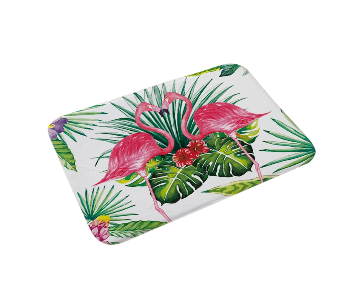 Stylish Flamingo Rug Kitchen Bathroom Anti-slip Doormat Carpet Floor Mat Home Decor