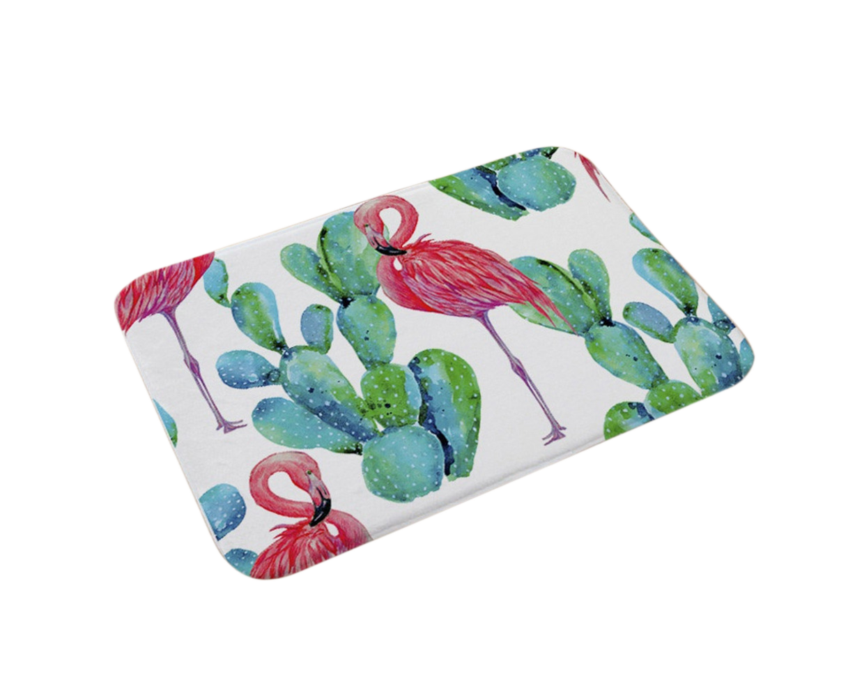Stylish Flamingo Rug Kitchen Bathroom Anti-slip Doormat Carpet Floor Mat Home Decor