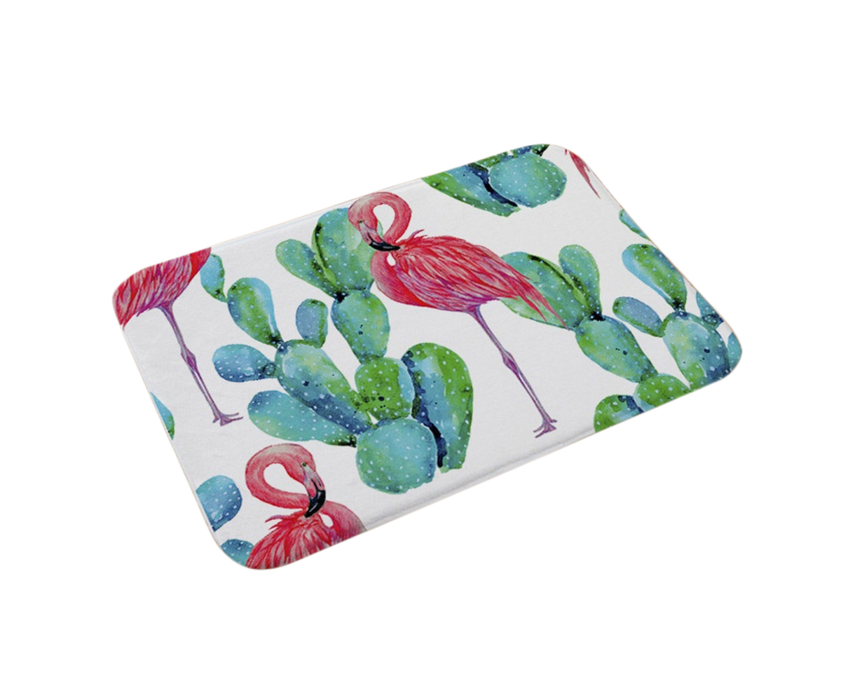 Stylish Flamingo Rug Kitchen Bathroom Anti-slip Doormat Carpet Floor Mat Home Decor