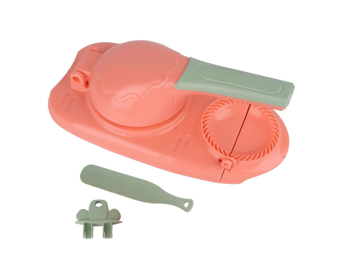 2 In 1 Dumpling Maker Dumpling Press secure Plastic Dumpling Making Tool Efficient Manual Dumpling Maker Mould Skin Pink