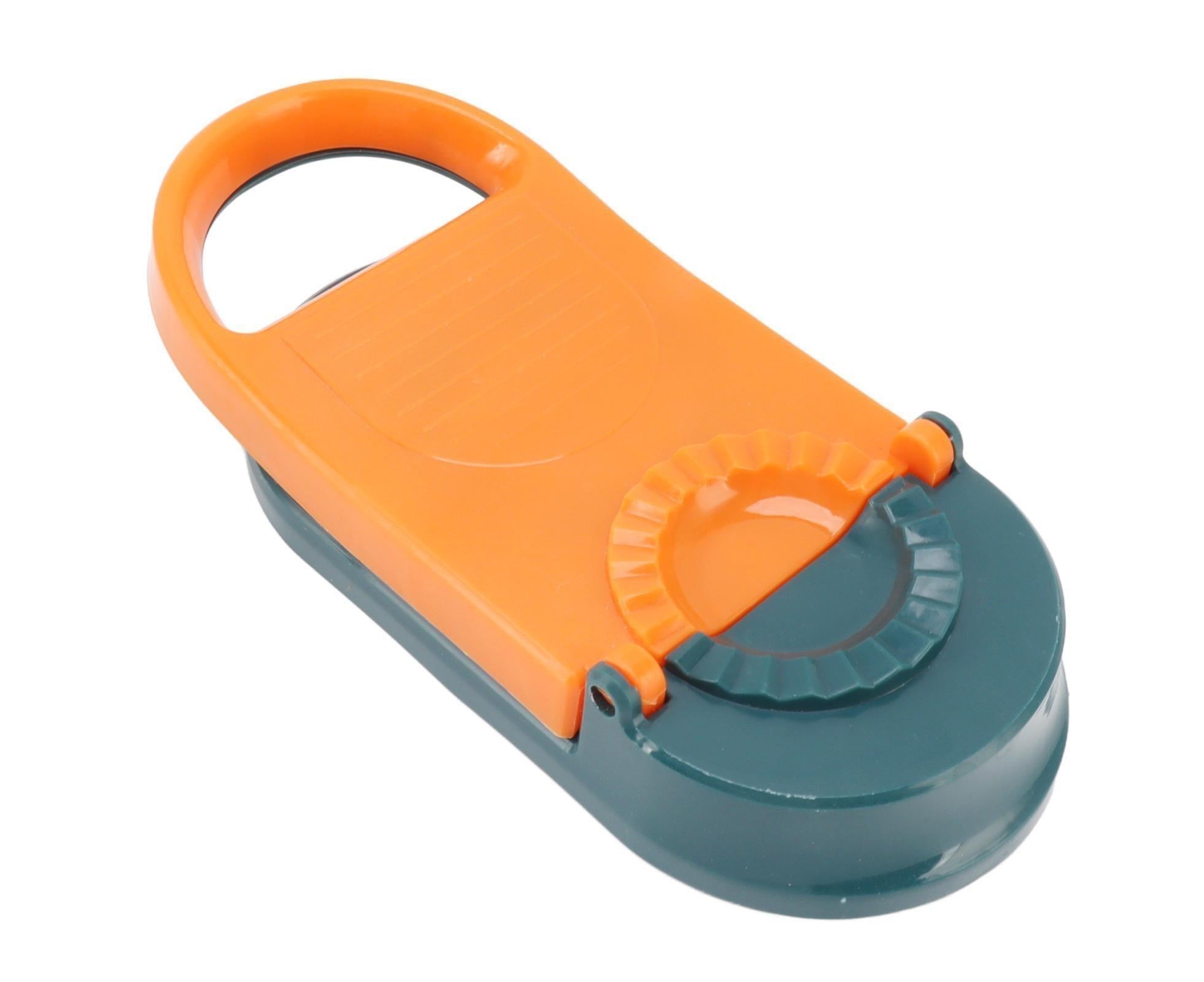 2 in 1 Manual Dumpling Maker Kitchen Dumpling Making Tool Household Multifunctional Dumpling Mold Orange
