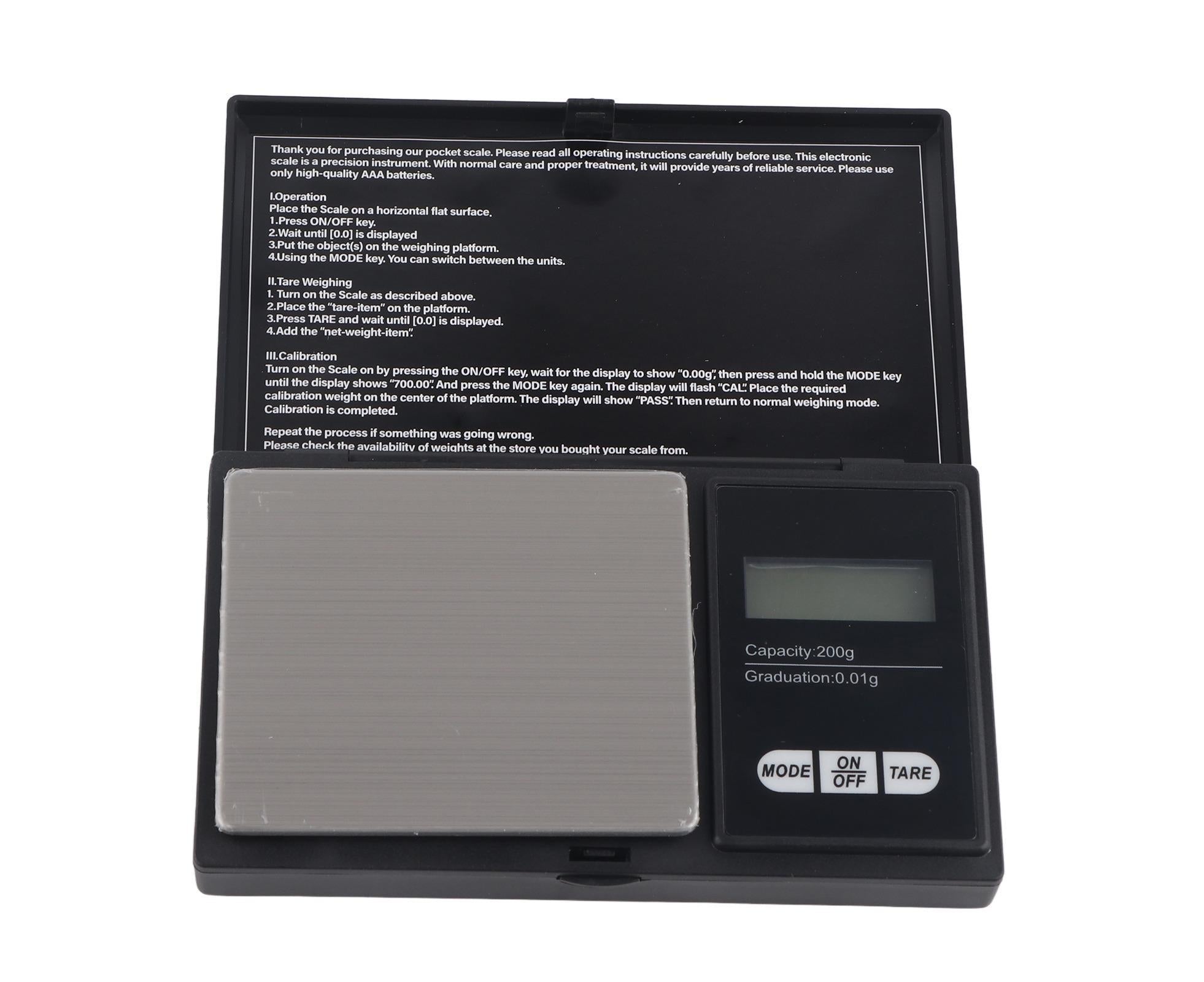 200g X 0.01g Pocket Digital Scale Portable Gram Jewelry Gold Silver Coin Herb