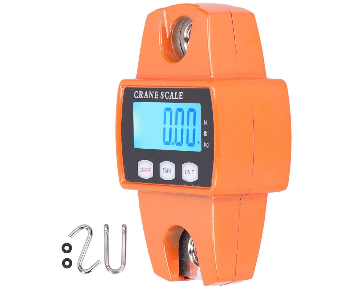 300kg Mini Portable Crane Scale LCD Digital Electronic Hanging Hook Scale Weight Measuring Tool