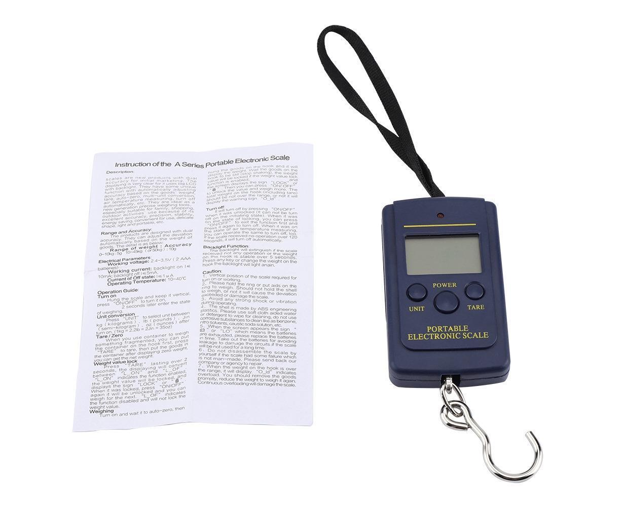 40kg/10g Electronic Scale Digital Hanging Luggage Portable Scale with Hook