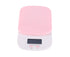 DIY Kitchen Electronic Scale 0.1g HighAccuracy Portable Mini Scale for Kitchen Home(Pink )