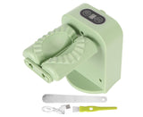 Electric Dumpling Maker Machine Automatic Easy Dumpling Machine with Spoon Brush Household Automatic Dumpling Wrapper Tool Green