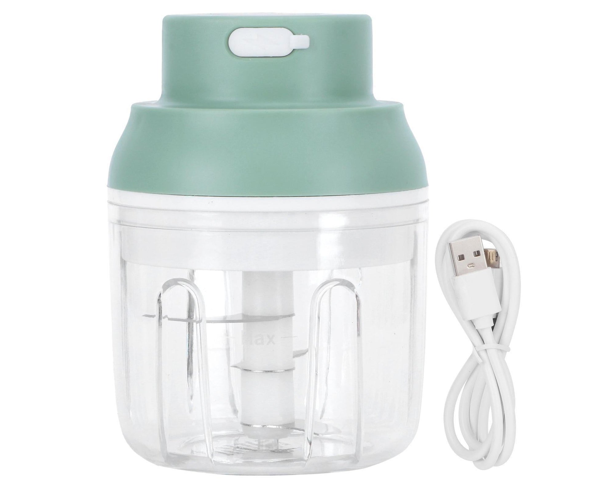 Mini Vegetable Cutter 250ml Electric Garlic Masher Crusher Grinder Kitchen AccessoryGreen