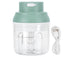 Mini Vegetable Cutter 250ml Electric Garlic Masher Crusher Grinder Kitchen AccessoryGreen