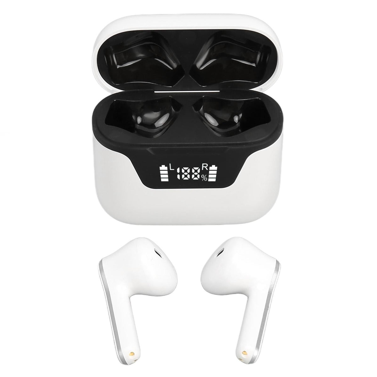 Language Translator Earbuds Bluetooth Support 144 Languages Translation Wireless Translator Earphone White
