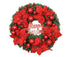 Christmas Ball Wreath Artificial Christmas Wreath Garland Decoration Home Party Decor Xmas Front Door Decorative Hanging - red - 30cm