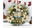 Christmas Wreath Door Wreath Outdoor Winter Wreaths for Front Door Outside Holiday Wreaths Indoors Office Door with Lights Large Wreath Welcome Wreaths