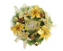 Christmas Wreaths for Front Door, Artificial Christmas Door Wreath with Christmas Ball Bow, Christmas Decorations - Gold - 30cm