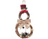 Lighted Christmas Wreath Decoration, Grapevine Wreath for Front Door Home Garden Wall Decor
