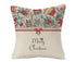 Merry Christmas Throw Pillow Covers 18x18 Inch, Xmas Trees Decorative Cushion Cases for Home Decoration - White