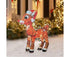 2D Christmas Dog With Led Lights Yard Decoration With Acrylic Garden Stake