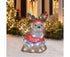 2D Christmas Dog With Led Lights Yard Decoration With Acrylic Garden Stake