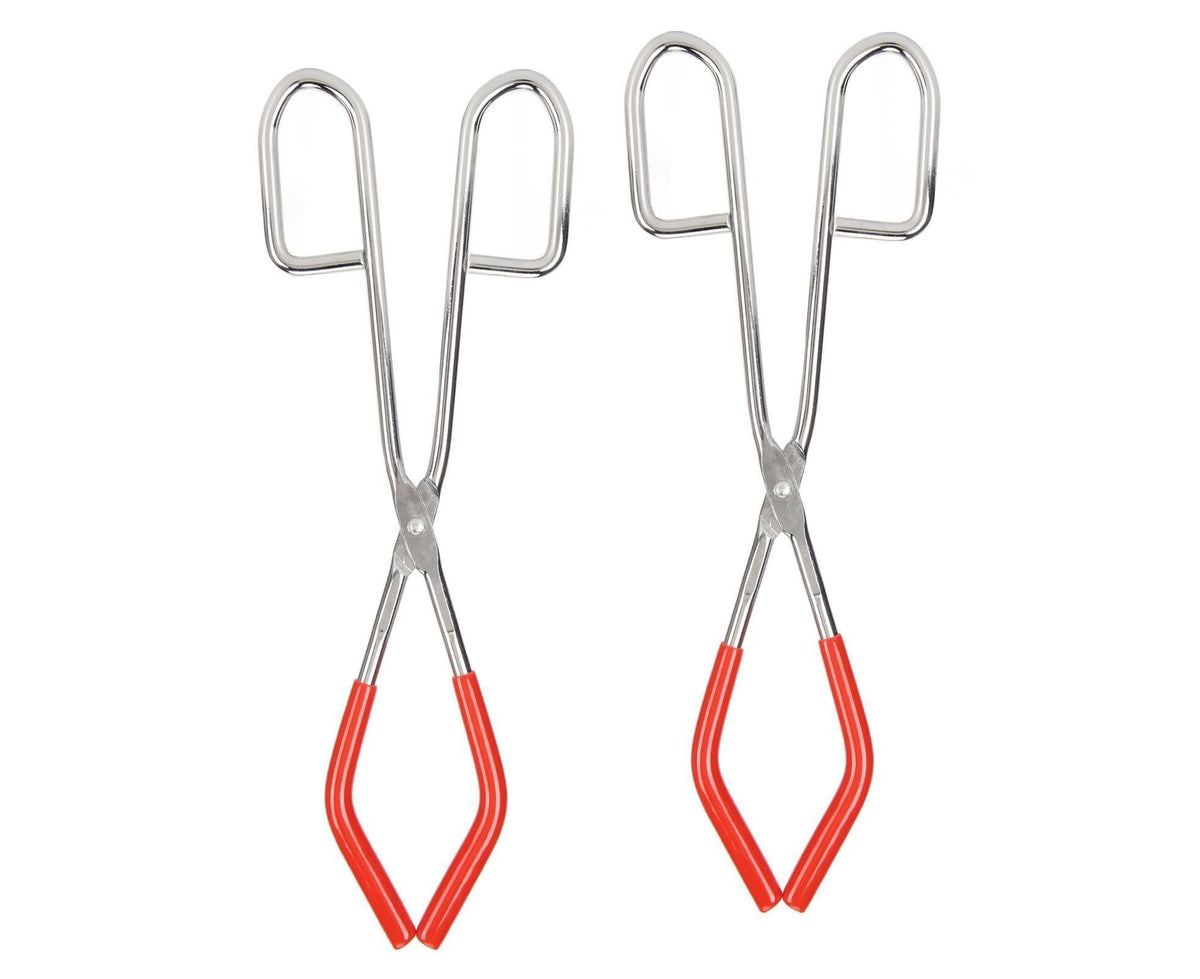 2pcs Labs Beaker Tongs Rust Prevention Strong Grip Rubber Coated Ends Chemical Beaker Tongs for 50mL To 2000mL Beakers Labware