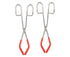 2pcs Labs Beaker Tongs Rust Prevention Strong Grip Rubber Coated Ends Chemical Beaker Tongs for 50mL To 2000mL Beakers Labware