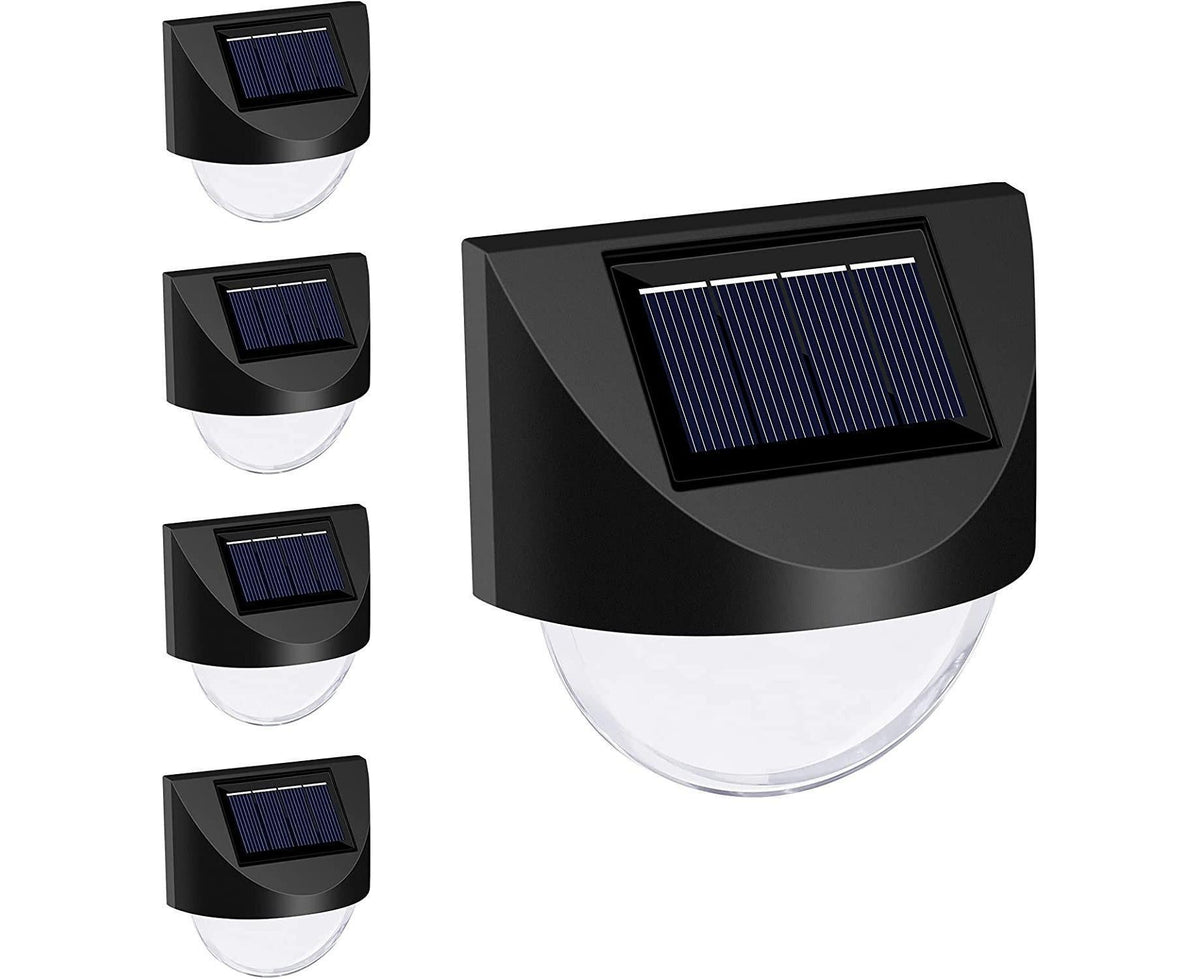 4 Pcs - Solar Mirror 1 Led - White Light