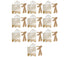 40 Sets Gift Bag Exquisite Unique Golden Pattern Bow Small Gift Box Decoration For Wedding Birthday Party Festival