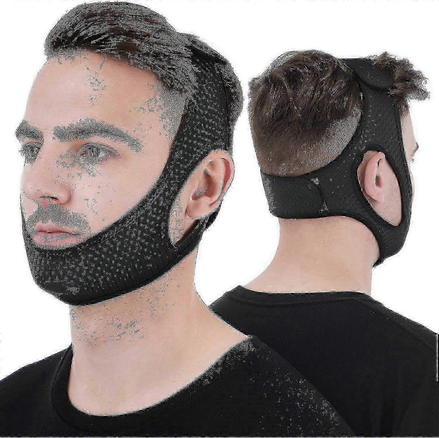 Anti Snore Chin Strap [upgraded 2023], Vosaro Snoring Solution Effective Anti Snore Device, Adjustable And Breathable Stop Snoring Head Band For Men & Women