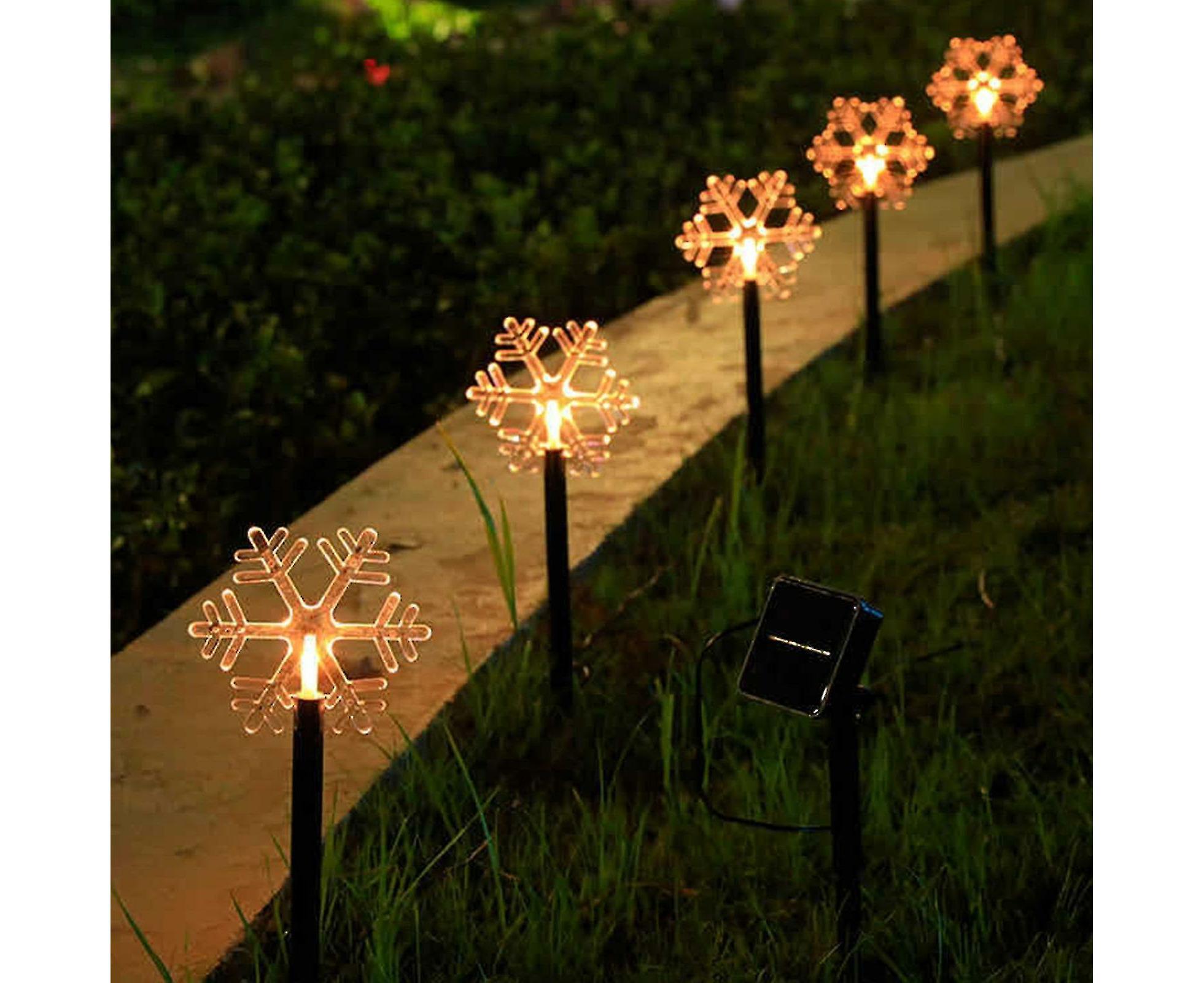 Christmas Solar Garden Light, Outdoor Waterproof Stake Light, Solar Powered Pathway Lights For Pathway, Lawn